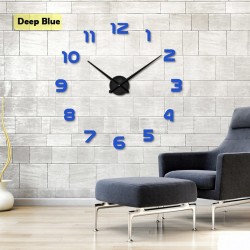 3D wall clock - acrylic mirror stickerClocks