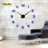 3D wall clock - acrylic mirror stickerClocks