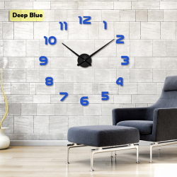 3D wall clock - acrylic mirror stickerClocks