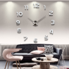 3D wall clock - acrylic mirror stickerClocks
