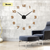 3D wall clock - acrylic mirror stickerClocks