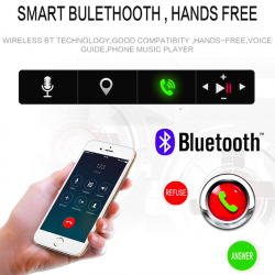 Rádio carro Bluetooth - din 1 - 4 polegadas display - MP3/MP5 - câmera traseira - direção remota