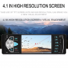Rádio carro Bluetooth - din 1 - 4 polegadas display - MP3/MP5 - câmera traseira - direção remota