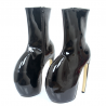 Sexy - design único - botas de plataforma curvo com 18 centímetros de tamanho do salto fino 36-46