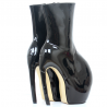 Sexy - design único - botas de plataforma curvo com 18 centímetros de tamanho do salto fino 36-46