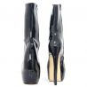 Sexy - design único - botas de plataforma curvo com 18 centímetros de tamanho do salto fino 36-46