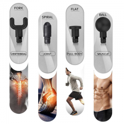 Arma de massagem de tecido - controle da dor muscular após o treino