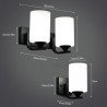 E27 LED base - wall lamp with single and double headE27
