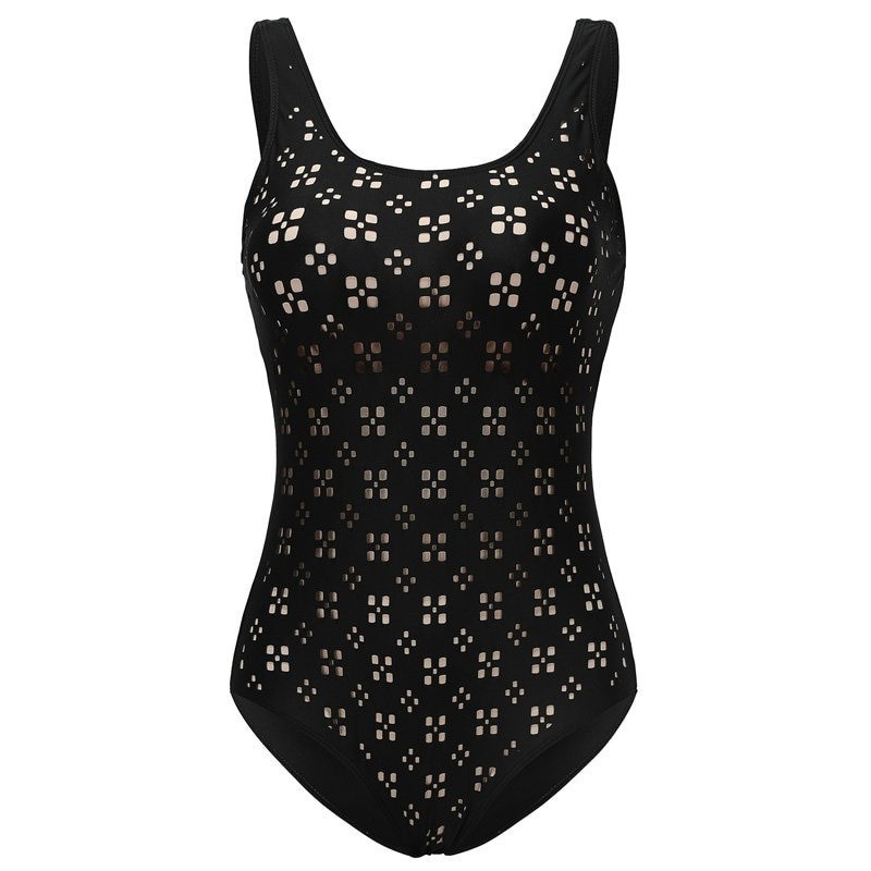 Hollow out one piece swimsuitBeachwear