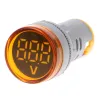 60-500V AC 22mm display digital LED - indicador de medidor de tensão de calibre