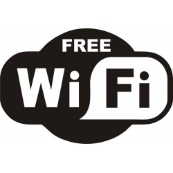 Wi-Fi gratuito - autocolante