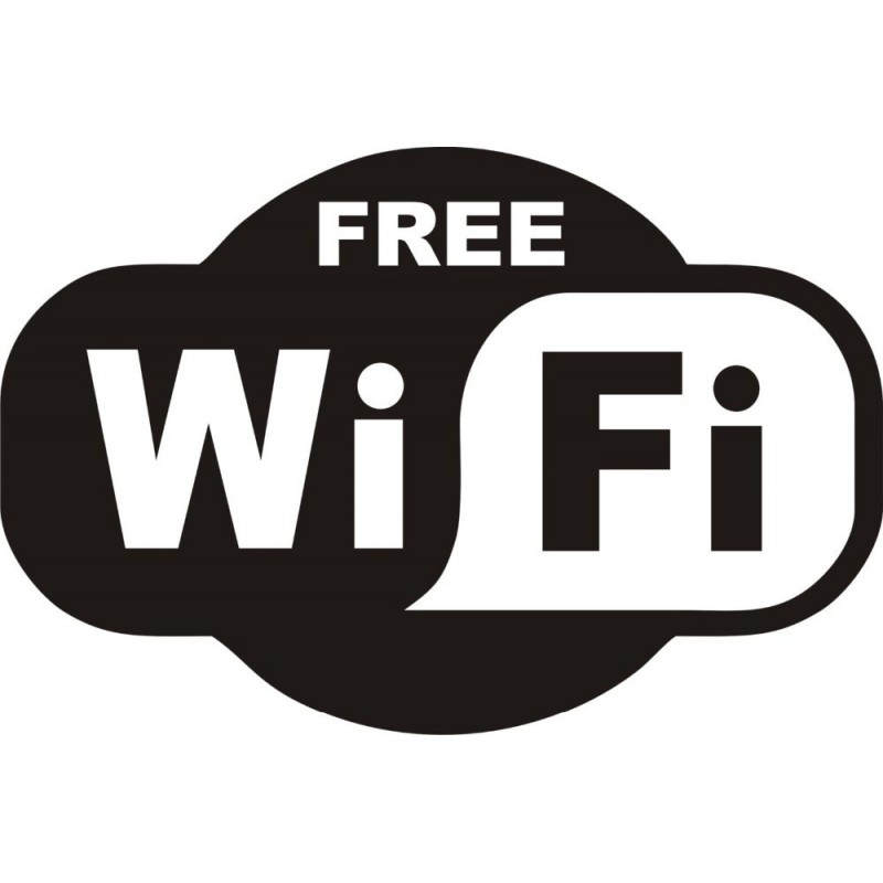 Wi-Fi gratuito - autocolante