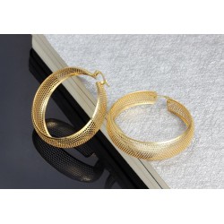 Hollow gold hoops - stainless steel earringsEarrings