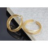 Hollow gold hoops - stainless steel earringsEarrings