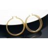 Hollow gold hoops - stainless steel earringsEarrings