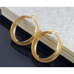 Hollow gold hoops - stainless steel earringsEarrings
