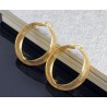 Hollow gold hoops - stainless steel earringsEarrings