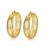 Hollow gold hoops - stainless steel earringsEarrings