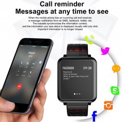 Q8 IP67 impermeável monitor de frequência cardíaca bluetooth & pedometer - smartwatch