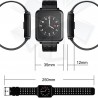 Q8 IP67 impermeável monitor de frequência cardíaca bluetooth & pedometer - smartwatch
