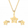 Gold & silver earrings & necklace - jewellery setJewellery Sets