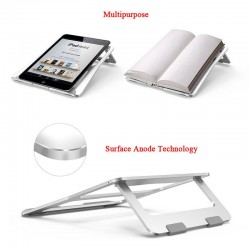 Dobrável - suporte de alumínio ajustável para laptop & tablet