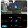 GEYIREN E350 OBD2 II HUD 5.8 tela de polegada - alarme de excesso de velocidade e consumo de combustível - exposição do carro