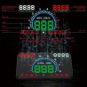 GEYIREN E350 OBD2 II HUD 5.8 tela de polegada - alarme de excesso de velocidade e consumo de combustível - exposição do carro
