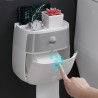 Dispensador de papel higiénico com gaveta - impermeável