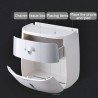 Dispensador de papel higiénico com gaveta - impermeável