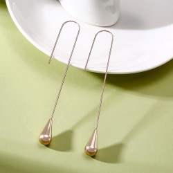 Water drop stainless steel long earringsEarrings