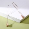 Water drop stainless steel long earringsEarrings