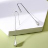 Water drop stainless steel long earringsEarrings