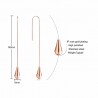 Water drop stainless steel long earringsEarrings