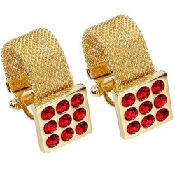 Luxury gold cufflinks with onyx stoneCufflinks