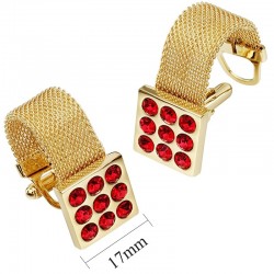 Luxury gold cufflinks with onyx stoneCufflinks