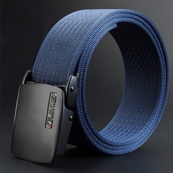 Adjustable nylon belt with automatic buckleBelts