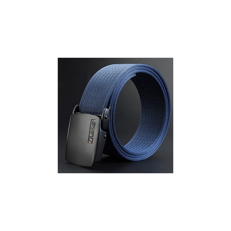 Adjustable nylon belt with automatic buckleBelts