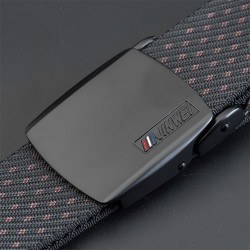 Adjustable nylon belt with automatic buckleBelts
