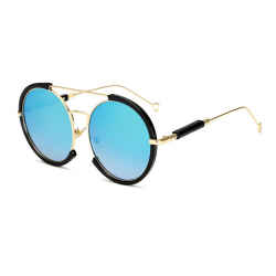 Oval vintage vaporpunk óculos de sol