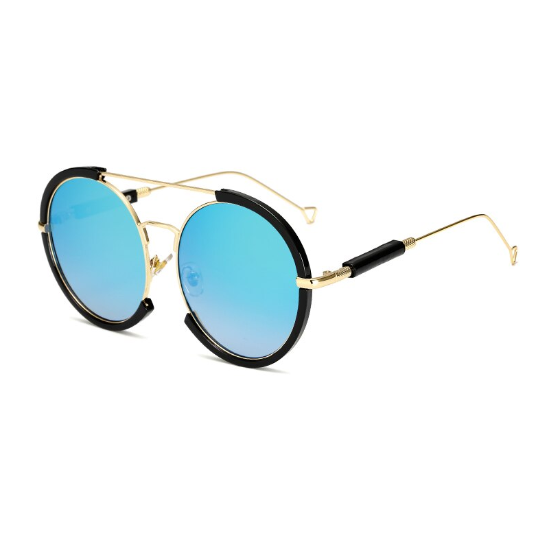 Oval vintage vaporpunk óculos de sol