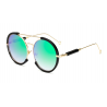 Oval vintage vaporpunk óculos de sol