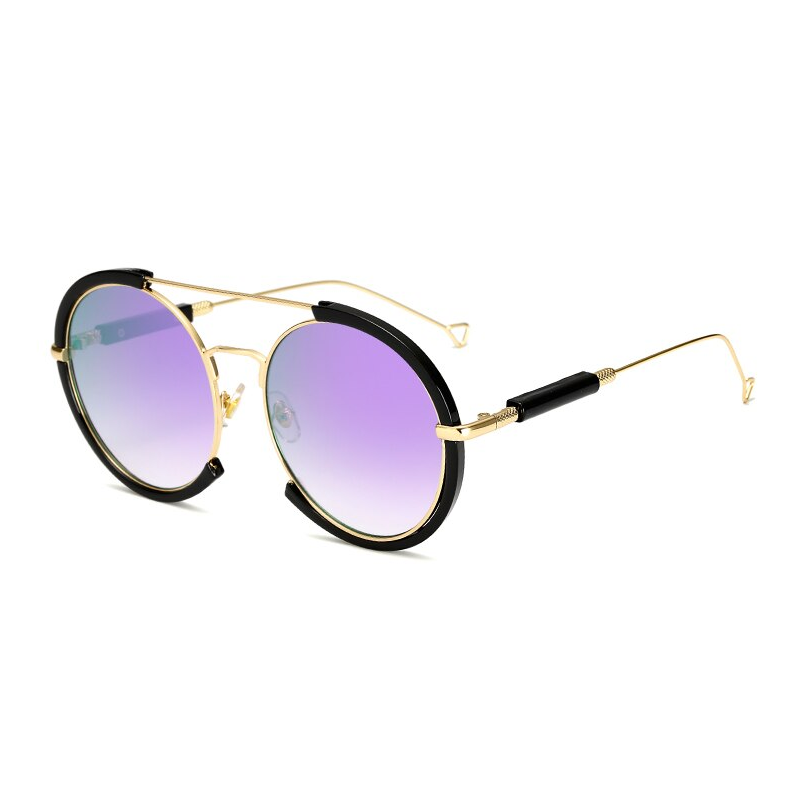 Oval vintage vaporpunk óculos de sol