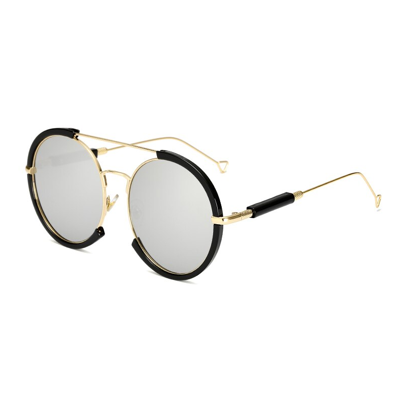 Oval vintage vaporpunk óculos de sol