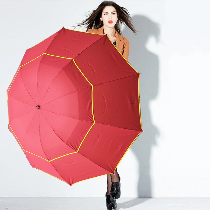 Grande guarda-chuva à prova de vento 130 cm