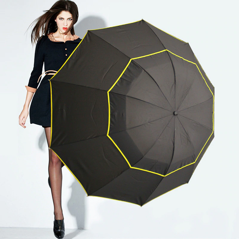 Grande guarda-chuva à prova de vento 130 cm