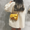Saco elegante pequeno com arco e cadeia