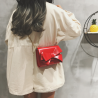 Saco elegante pequeno com arco e cadeia