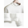 Camisola de veludo quente com manga comprida