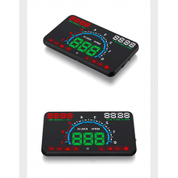 GEYIREN E350 OBD2 II HUD 5.8 tela de polegada - alarme de excesso de velocidade e consumo de combustível - exposição do carro